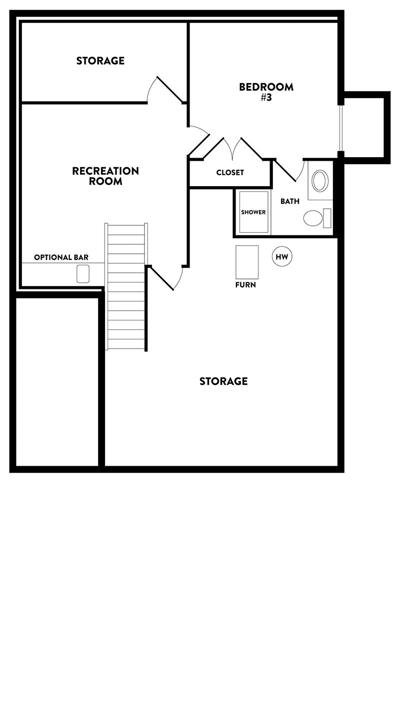 Blanca Floor plan - basement level