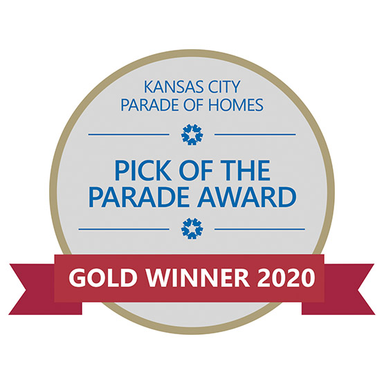 KC Parade of Homes Pick of the Parade Gold Winner 2020