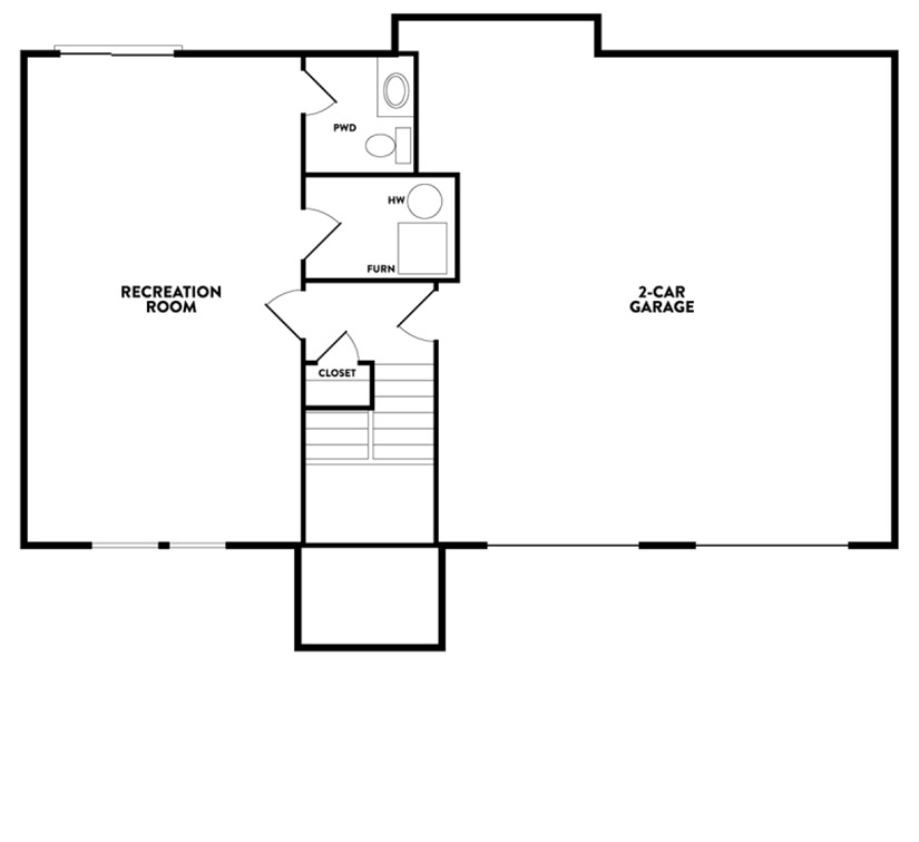 Whitney II Basement Floorplan