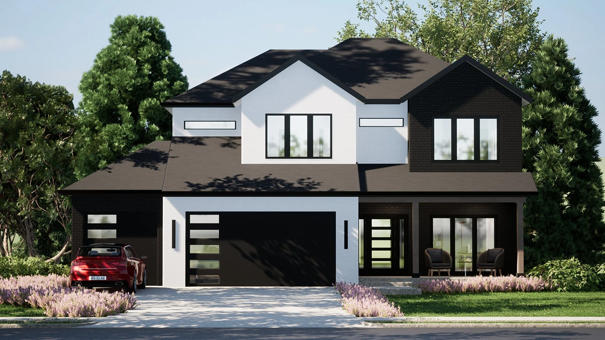 Northbend Rendering - Elevate Design + Build Home