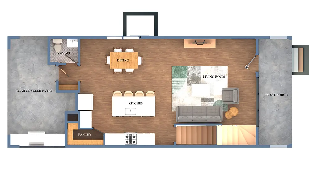 Makula main level floor plan