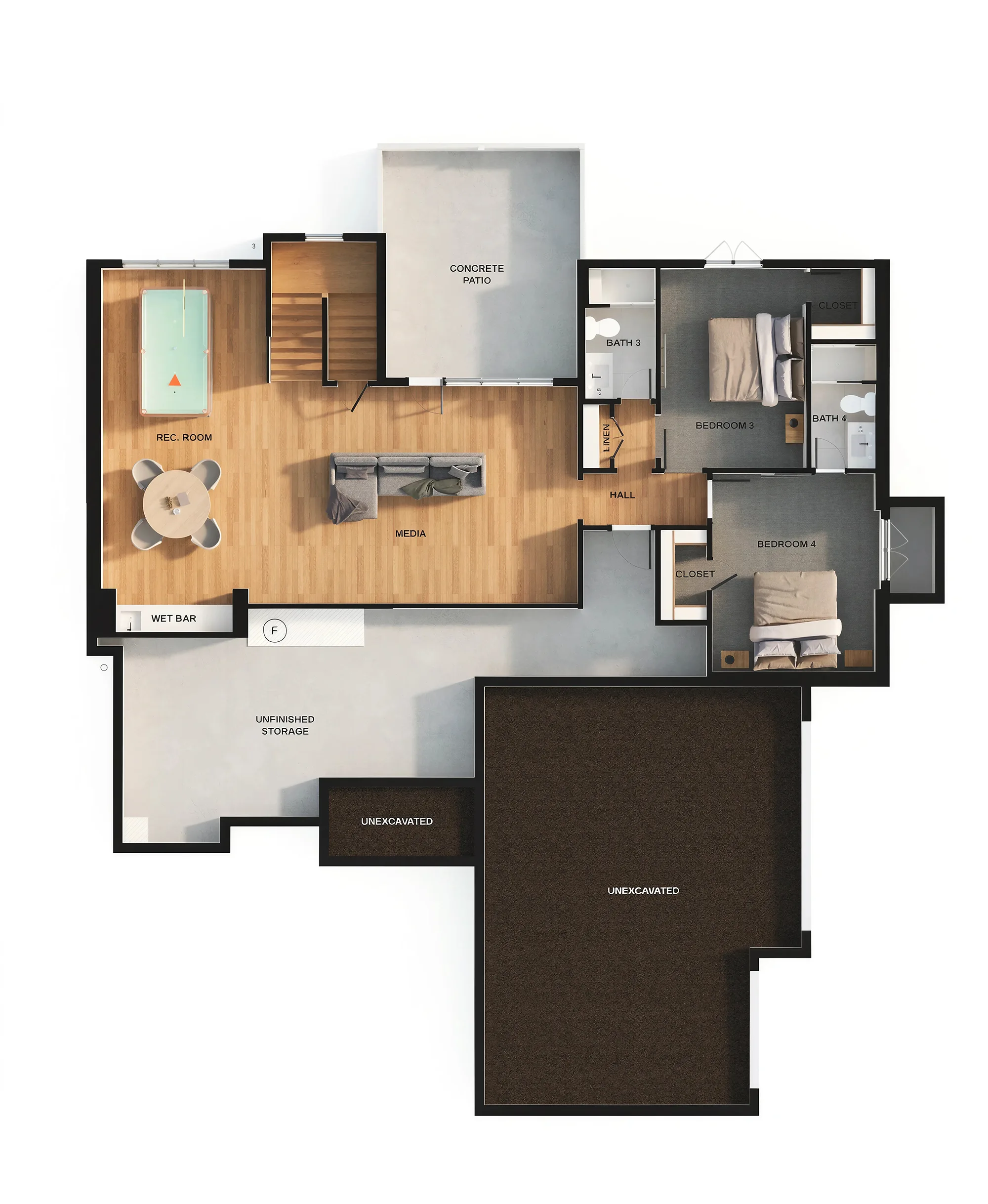 Mikeno Basement Floor Plan